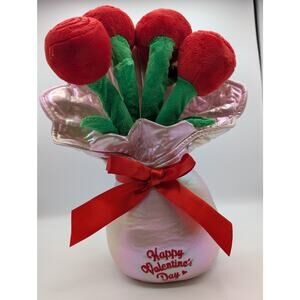 Homerbest Happy Valentines Day Roses Floral Plush